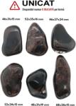 Palm Stone Obsidian Mahon Natural - 46-68 x 26-37 x 15-24 mm - ( XXL )