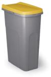 PLASTOR Cos gunoi modular, 25 Litri, Home Eco, gri si galben Cos de gunoi