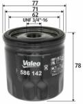 VALEO Filtru ulei VALEO 586142 (586142) - automobilus