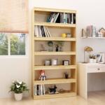 vidaXL Bibliotecă/Separator cameră, 100x30x200 cm, lemn masiv de pin (808228) Biblioteca