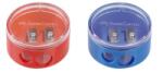 Faber-Castell Ascutitoare Plastic Dubla Cu Container Twist Off Rosie/Albastra Faber-Castell (FC185418) - officeclass