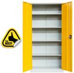 Plus Mobilier FISET DULAP METALIC ASAMBLAT 4 RAFTURI 800x350x1800 mm, 50 kg/polita, usi color galbene, PLUS galben Fiset metalic 2 4 800x350x1800 50 kg (61003982) Dulap arhivare