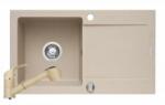 Pyramis Set chiuveta granit LOTUS & baterie FIDO - Bej Pyramis 890030001FB (890030001FB)