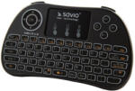SAVIO Tastatura SAVIO KW-01 Wireless keyboard, TV Box, Smart TV, consoles, PC QWERTY English Black (SAVWK-01) - pcone