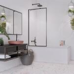 Radaway Paravan pentru cada de baie, Radaway Idea Black PNJ II Frame 10001090-54-56 (10001090-54-56)