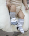 BabyJem Sosete cu accesoriu dentitie BabyJem Teether Socks (Culoare: Gri)