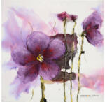 MENDOLA Tablou Pictat Manual Lilies Pink 60x60cm, Fsc 100%