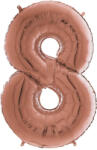 Grabo Balon folie cifra 8 rose gold 66 cm