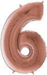 Grabo Balon folie cifra 6 rose gold 66 cm