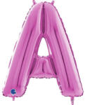 Grabo Balon folie litera A Roz 66 cm - articole-petreceri - 19,99 RON