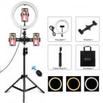 PULUZ Selfie Ring lampa circulara 10.2'' + trepied, negru (PKT3070B)