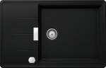 SCHOCK Chiuveta bucatarie Schock Tia D-100LS Cristadur Puro 780 x 500 mm cu sifon automat, granit, reversibila, montare pe blat, negru intens (TIAD100LSPUROSA) Chiuveta