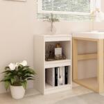 vidaXL Bibliotecă, alb, 40x30x71, 5 cm, lemn masiv de pin (808134) Biblioteca