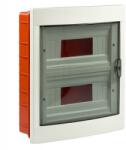 VIKO Lakáselosztó, 2x12 modul, átlátszó ajtó, süllyesztett (10db/karton) (VIKO-90912024)
