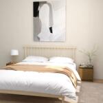 vidaXL Noptiere, 2 buc. , maro miere, 40x30, 5x40 cm, lemn masiv de pin (808120)