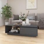 vidaXL Măsuță de cafea, 110x50x33, 5 cm, gri, lemn masiv de pin (809884) Masa de cafea