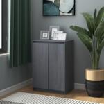 vidaXL Servantă, 60x36x84 cm, gri, lemn masiv de pin (808110) Comoda