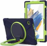  Tablettok Samsung Galaxy Tab A8 10.5 X200 / X205 - Tech-Protect X-Armor ütésálló, kitámasztható kék/zöld tablet tok