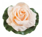 Velda Dekor rózsa és levél 17 cm rózsaszín Velda (123601) - koi-farm