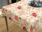Goldea față de masă decorativă loneta - flori de primăvară 100 x 100 cm Fata de masa
