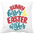 printfashion Bunny kisses & Easter wishes - Párnahuzat, Díszpárnahuzat - Fehér (6330011)