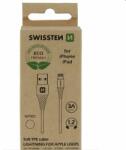 SWISSTEN Data kábel Textile USB / Lightning 1.2 m, fehér (71502301ECO)