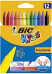BIC Zsírkréta BIC KIDS PlastiDecor kerek hegyezett 12 színű (945764) - homeofficeshop