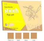 STICK N Öntapadó jegyzettömb STICK`N Kraft notes 150x215mm mintás natúr barna 75 lap (21809) - homeofficeshop