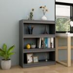vidaXL Bibliotecă/Separator cameră, gri, 100x30x103 cm, lemn masiv pin (808215) Biblioteca