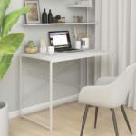 vidaXL Birou de computer, alb, 110x60x70 cm, lemn prelucrat (30209)