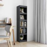 vidaXL Bibliotecă/Separator cameră, gri, 40x30x167, 5 cm lemn masiv pin (808150) Biblioteca