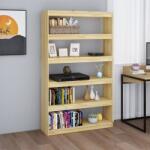 vidaXL Bibliotecă/Separator cameră, 100x30x167, 5 cm, lemn masiv de pin (808223) Biblioteca