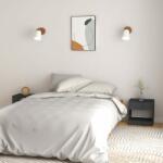 vidaXL Noptiere, 2 buc. , gri, 40x31x40 cm, lemn masiv de pin (808068)