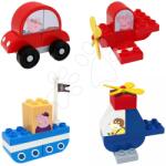 BIG Építőjáték Peppa Pig Vehicles Set PlayBig Bloxx BIG szett 4 közlekedési eszköz 24 részes 1, 5-5 évesnek (BIG57162)