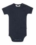 JOHA Body Joha cu maneca scurta lână merinos si mătase - Basic Navy