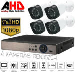  4 Mini Ahd Kamera Rendszer Kültéri / Beltéri 2mp, H. 265+, Ir 30m, Vízálló