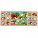  Fa puzzle 3 az 1-ben - kirakó, puzzle, színkereső (4749)