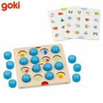 Goki - Детска дървена мемо игра с животни и символи (56787)
