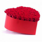 Aranjamente florale - Aranjament floral Desire cutie inima cu 41 trandafiri de sapun, rosu Aranjament floral