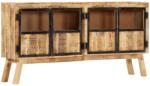 vidaXL Servantă, maro și negru, 160x30x80 cm, lemn de mango nefinisat (247994) Comoda