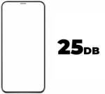  25db iPhone 13 Mini 9H 5D kijelzővédő üvegfólia fekete kerettel