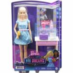 Mattel Barbie Big City Big Dreams cu masuta de infrumusetare si accesorii GYG38 Papusa Barbie
