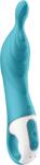 Satisfyer Stimulator A-Mazing 2 Punctul A 12 Moduri Vibratii Silicon USB Turcoaz 21.7 cm Vibrator