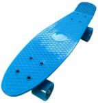 Penny board cu roti de silicon si lumini +5 ani Albastru Skateboard