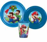 Javoli Super Mario étkészlet, műanyag szett 260 ml pohár (STF55558)