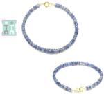 Bratara Kyanit Albastru - Diametru 55 mm - Disc Fatetat - Accesorii Gold Filled - 2-3, 5 x 4-5 mm - 1 Buc