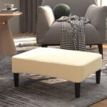 vidaXL Taburet, crem, 78x56x32 cm, catifea (337737) Canapea