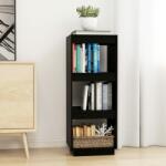 vidaXL Bibliotecă/Separator cameră negru 40x35x103 cm lemn masiv pin (810848) Biblioteca