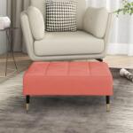 vidaXL Taburet, roz, 78x56x32 cm, catifea (337816) Canapea