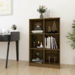 vidaXL Bibliotecă, maro miere, 70x33x110 cm, lemn masiv de pin (809957) Biblioteca